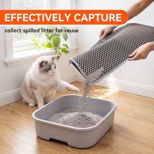 Cat Litter Mat, Double Layer Litter Trapping Mat - Image 3
