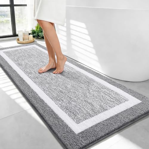 OLANLY Bathroom Runner Rugs 47x24, Long Bath Mats by OLANLY