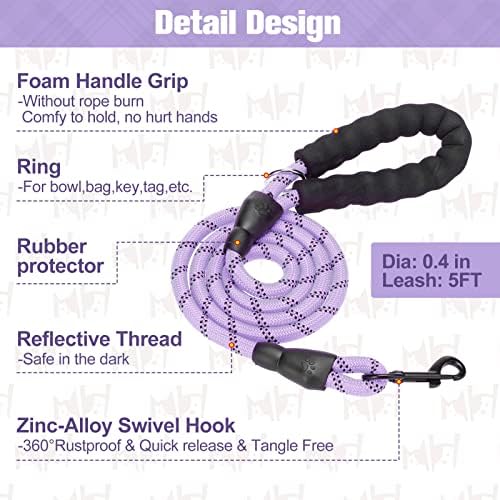 BEAUTYZOO Small Dog Harness and Leash Set, No Pull Puppy Pet Vest- Purple - Image 4