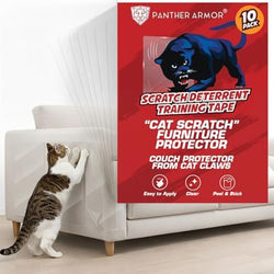 Panther Armor Cat Scratch Furniture Protector, 10 Double-Sided Tape Sheets by PantherArmor