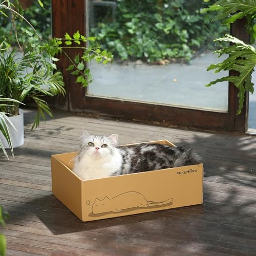 FUKUMARU 5 PCS Cat Scratching Boards, 11.4 Inch Ex-Large Cat Scratcher Box - Image 6