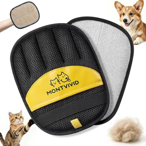 Pet Hair Removal Glove for Dogs & Cats, Electrostatic Pet Hair Remover by Unknown