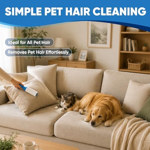 600 Sheets Lint Roller for Pet Hair, Lint Remover Extra Sticky - Image 4