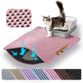 Cat Litter Mat, Double Layer Honeycomb Litter Box Mat by Petinstinct