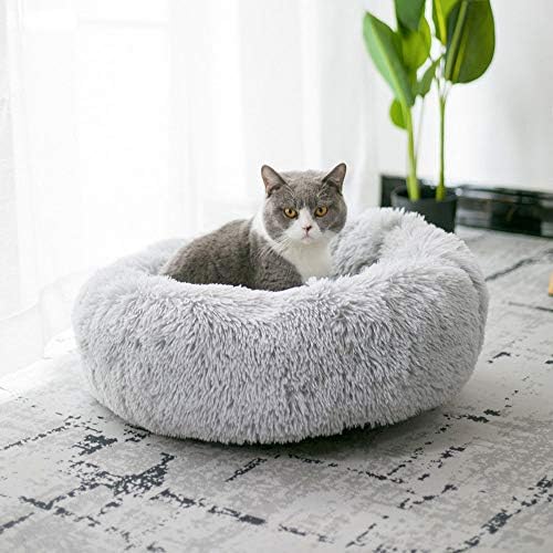 Cat Bed for Indoor Cats, Mini Plush Self Warming Kitten Bed, 20 Inch - Image 3
