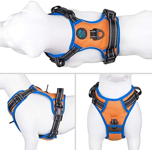 PHOEPET No Pull Dog Harness Medium Reflective Front Clip Vest - Image 2
