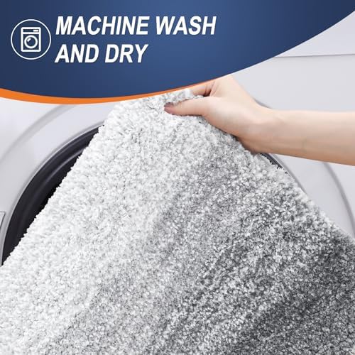 OLANLY Bathroom Runner Rug 44x24, Extra Soft Absorbent Microfiber Bath Rugs - Image 5