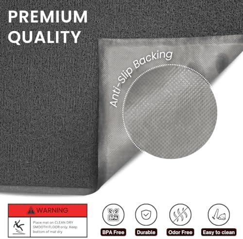 Andalus Extra Large Cat Litter Mat, Non-Slip & Easy to Clean Cat Litter Box Mat - Image 2