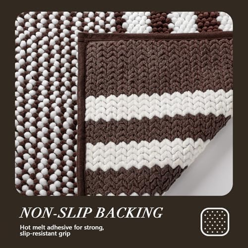 BSICPRO Bathroom Rugs, 20x32 Chenille Bath Mats - Image 5
