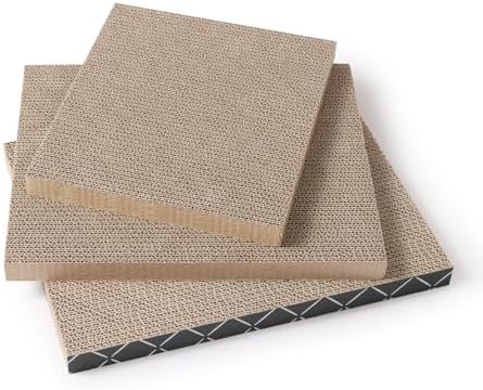 Hide & Scratch Refill Scratch Pads Vertical Cat Scratcher Box Indoor Cats by HideScratch