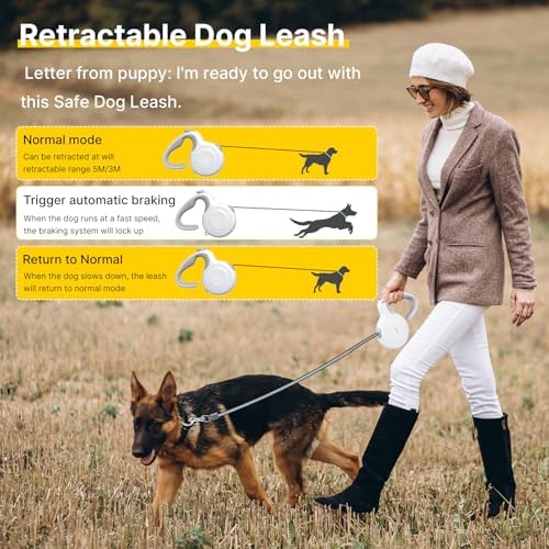16Ft Auto-Brake Retractable Dog Leash - Image 4