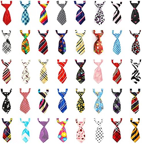 Segarty Dog Bow Ties, 40 Pack Bulk Neck Ties Costumes for Small Medium Dogs Puppy, Grooming Accessory Gift by Segarty