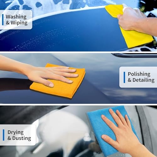 Microfiber Cleaning Cloth, 200 Pack Cleaning Rags Microfiber Towel Bulk - Image 4