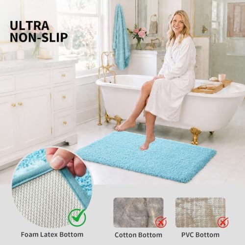 ILANGO Bathroom Rugs 60" × 24", Extra Soft Absorbent Microfiber Bath Rugs - Image 6
