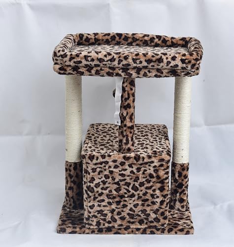 SYANDLVY 27" Cat Tree for Indoor Cats, Activity Tower - Image 4