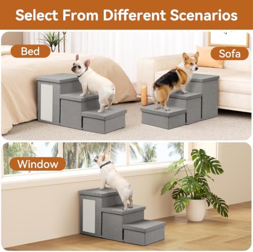 Zerbuger Dog Stairs with Storage - Image 3