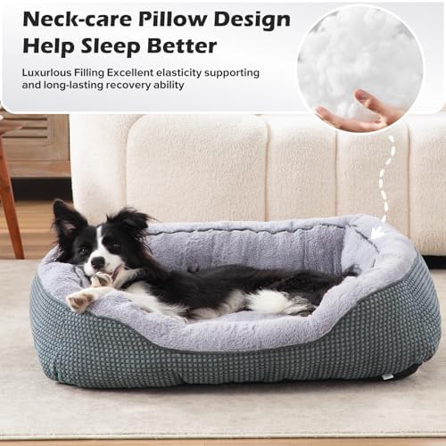 INVENHO Large Dog Beds Large Sized, Washable Orthopedic Warming Soft Sleeping - Image 3