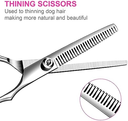TINMARDA Dog Grooming Kit, Professional Stainless Steel Dog Grooming Scissors - Image 4
