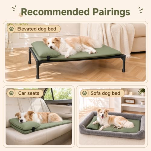 Waterproof Dog Crate Pad with Pillow, Large Dog Bed - Image 5