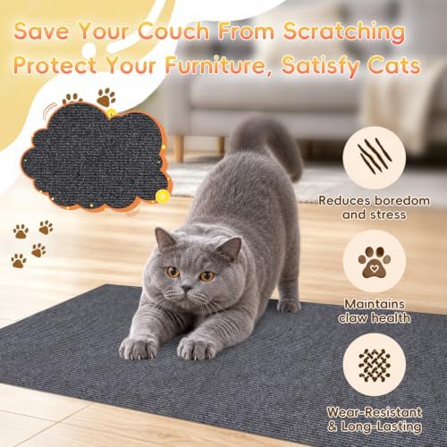 Cat Scratch Furniture Protector, Self-Adhesive Cat Couch Protector - Image 2
