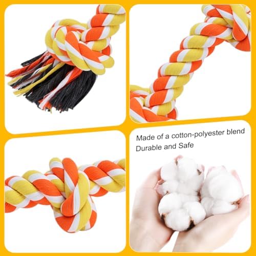 SZEE Dog Rope Toy for Large Dogs, 37 Inch 5 Knots, Halloween Pet Toys for Large - Image 4