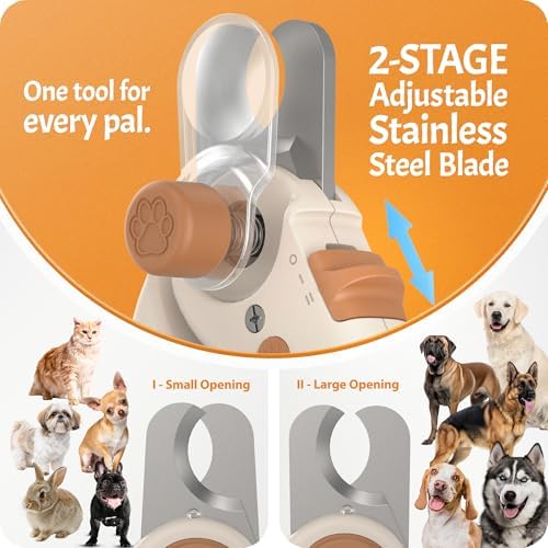 Pawsibility Pet Nail Clipper PRO 2026 -​​ ​​Quick-Vision LED Light | 2-Stage - Image 3