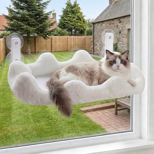 Homegroove Cat Window Perch, 24 x 12 Inch Foldable Cat Hammock by homegroove