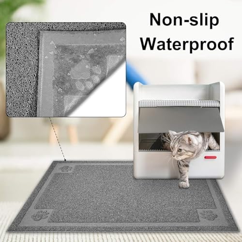 UPSKY Large Cat Litter Mat Trapper 35"×23", Waterproof - Image 4