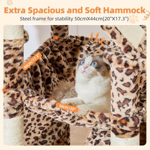 Taoqimiao Cat Tree, 71 in Extra Large Cat Tower - Image 3
