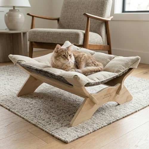 JSPYFITS Elevated Cat Bed Hammock, Raised Cat Bed - Image 6