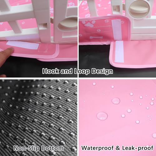 Dog Playpen Bottom Pad Fits for 36 Inch 4 Panels Exercise Pet Playpen, Dog - Image 3