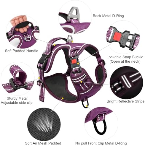 Timos Dog Harness, Front Clip No Pull Medium Sized - Image 4