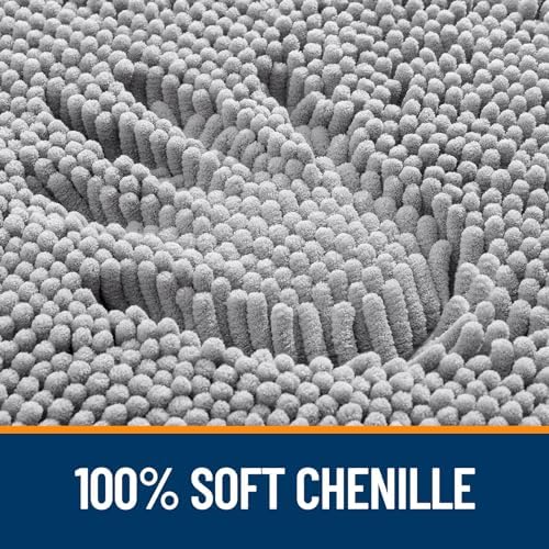 OLANLY Large Bathroom Rugs 44x32, Extra Soft Absorbent Chenille Bath Rugs - Image 3