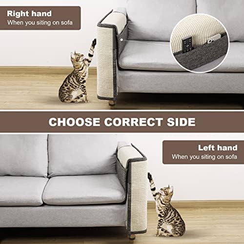 Upgraded Cat Scratch Sisal Sofa Protector, Furniture Couch Protector from Cat - Image 5