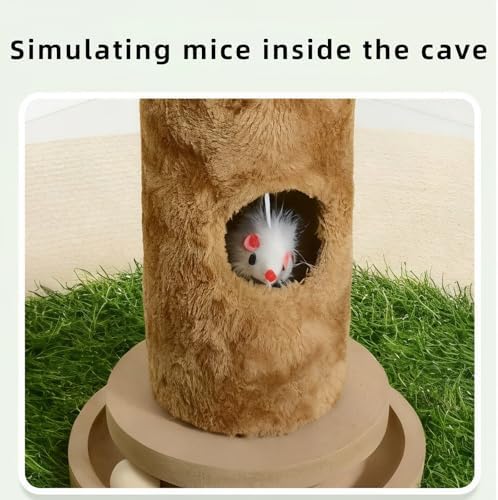 Cat Scratching Post, Two Tone Tall Sisal Scratch Pole - Image 6