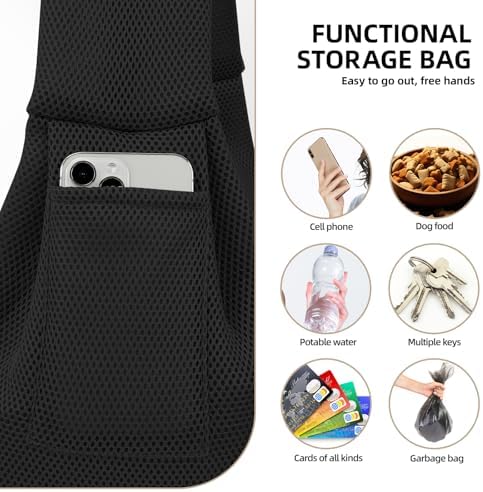 Dog and Cats Carrier Sling, Breathable Puppy Small Pet Carrier - Image 6