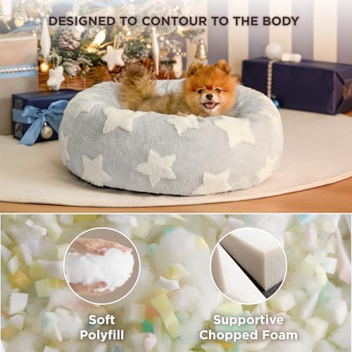 LE SURE Shown on TV Jacquard Donut Cute Small Dog Beds - Image 5