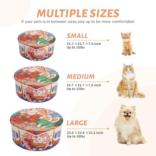 寵幸 Ramen Noodle Cat Bed, Soft Warm Washable - Image 6
