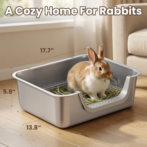 Rabbit Litter Box, Extra Large Bunny Litter Box - Image 7