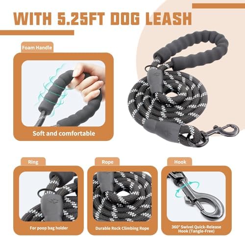AUROTH Dog Harness and Leash Set Small Sized Dog, No Pull Escape Proof Vest - Image 3
