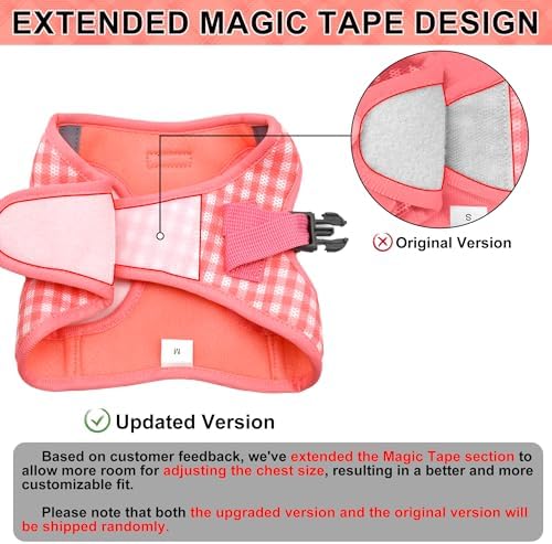 AIITLE Step in Medium Dog Harness and Leash Set, Pet Vest, Watermelon L - Image 2