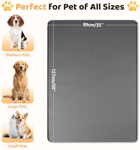 Silicone Dog Bed Mat 50"x 35" Crate Mat - Image 4