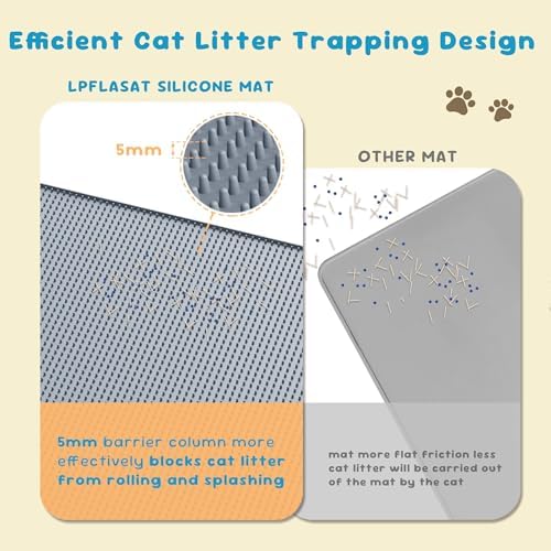 Cat Litter Mat, Silicone Litter Trapping Mat - Image 2