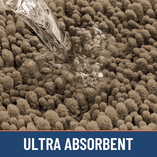 Smiry Bathroom Rugs 50X30, Extra Soft Rubber Backing Chenille Bath Mats - Image 5
