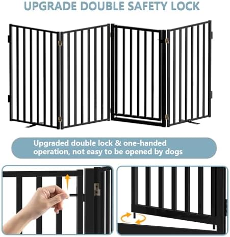 Full Metal Freestanding Dog Gates - Image 6