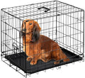 DUMOS 30 Inch Dog Crate, Puppy Small Medium Foldable Dog Cage Pet Kennel by DumosLifestyle
