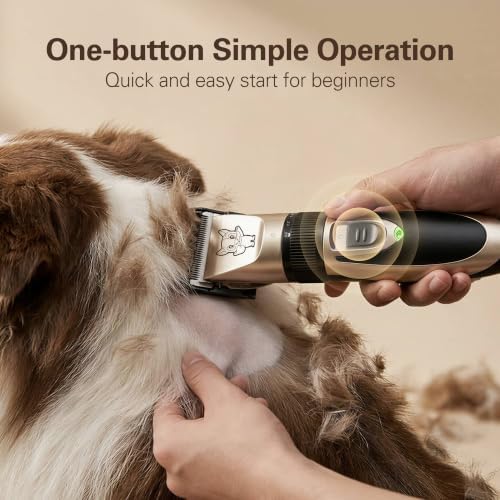 Highdas Dog Clippers for Grooming Low Noise, Cordless Electric Dog Grooming Kit - Image 4