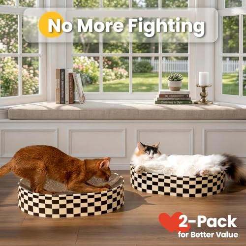 Conlun Oval Cat Scratcher Bed Bowl Lounge - Image 3