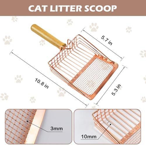 Metal Kitty Litter Scoop, Fast Sifting Litter Scooper - Image 4