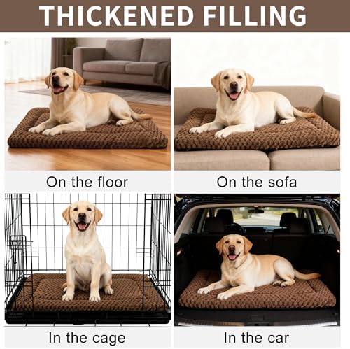 Dog Bed Mat, Reversible & Ultra Soft Kennel Pad-Machine Washable Pet Bed - Image 7